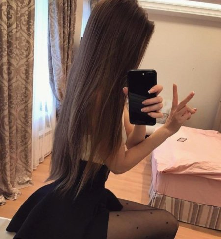 Длинные темно русые волосы