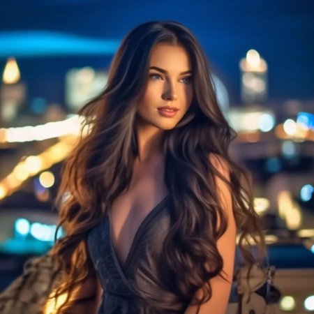 Девушка с длинными волосами