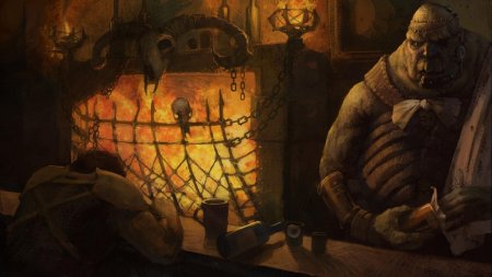 Трактирщик фэнтези арт бармен