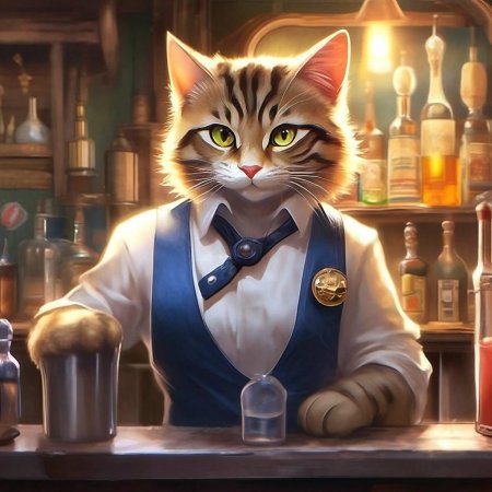 Кот бармен