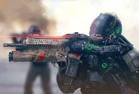 Милитех киберпанк солдаты