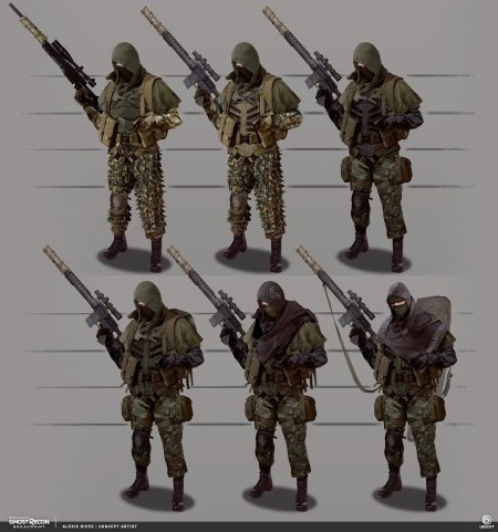 Гоуст рекон концепт арт