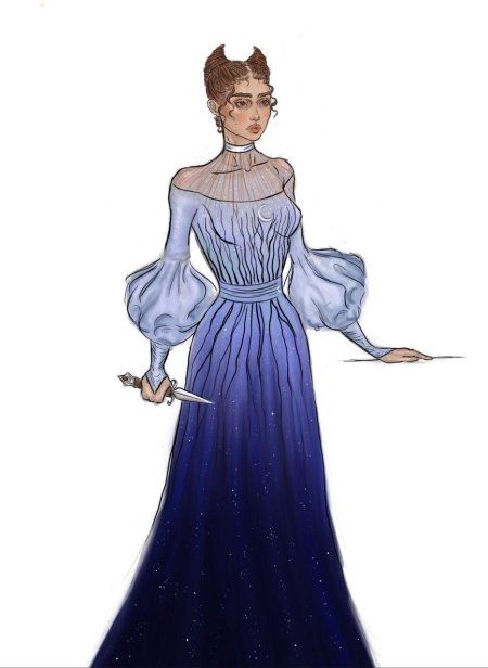 Эскиз костюма золушки