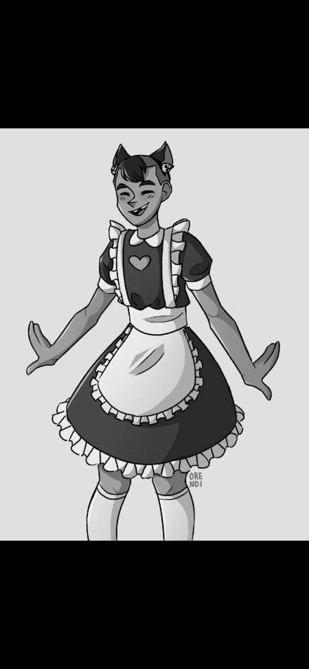 Антон в костюме горничной tiny bunny