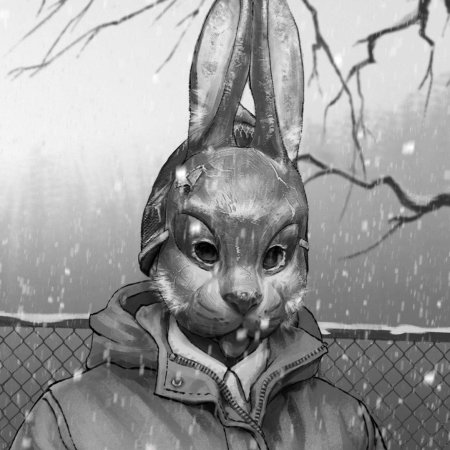 Антон в маске зайчика tiny bunny