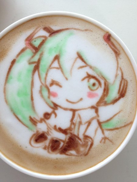 Латте арт аниме