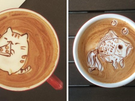 Рисунки на кофе для начинающих