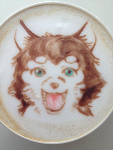 Coffee latte art