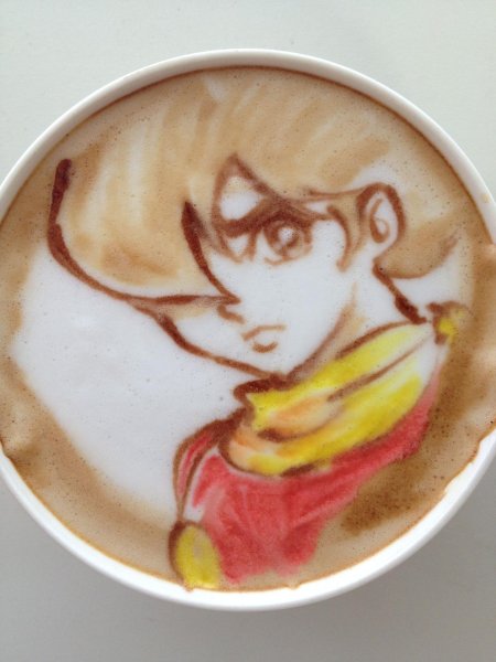 Латте арт портрет