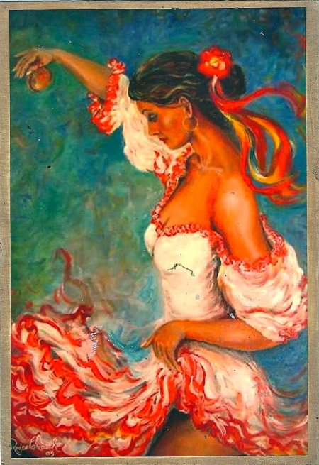 Фламенко танцовщица картина испания