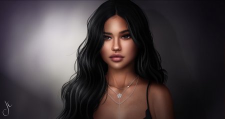 Черноволосая девушка