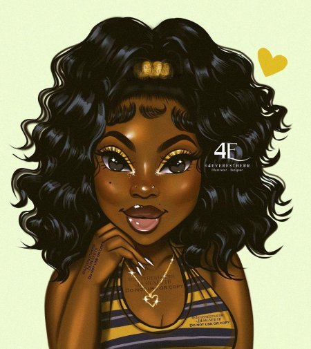 Красивая афроамериканка