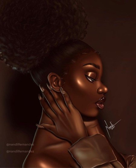 Чернокожая девушка