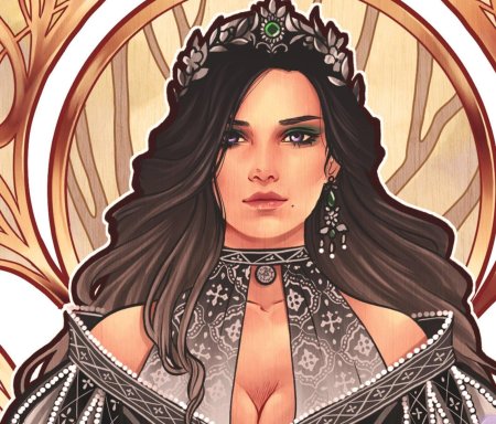 Йеннифэр арт по анджею сапковскому