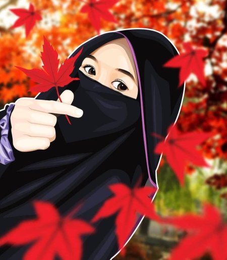 Муслим аниме никаб