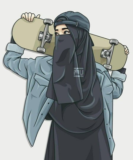 Муслим аниме никаб