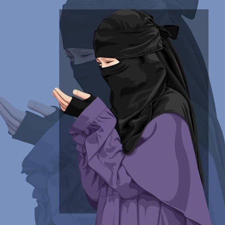 Муслим аниме никаб