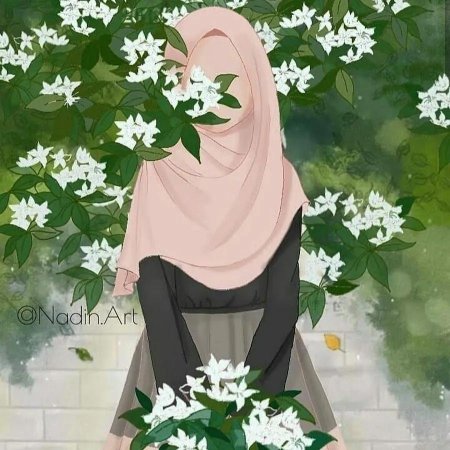 Рисунок девушка в хиджабе