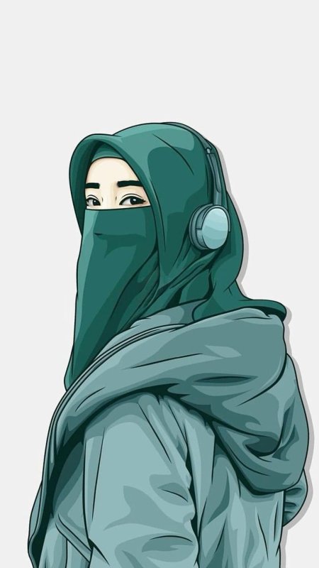 Муслим аниме никаб