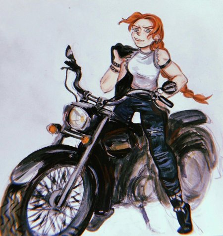 Элизабет бирдм мотоциклистка