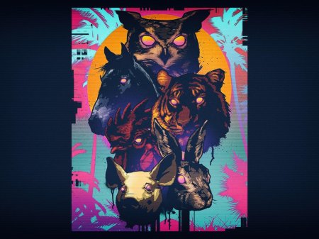 Постер хотлайн майами к