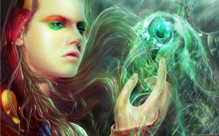 Девушка магия