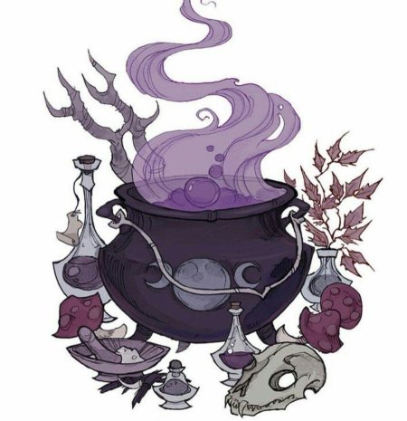 Котел ведьмы рисунок