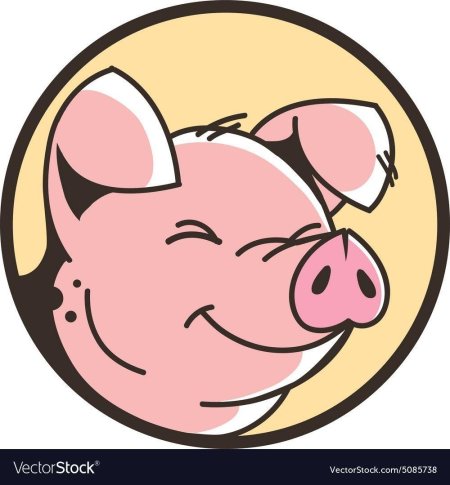 Стикер поросенок