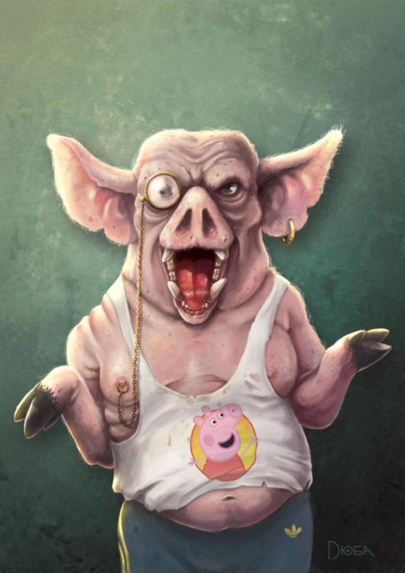 Страшная свинья