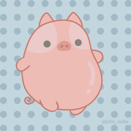 Мультяшная свинка