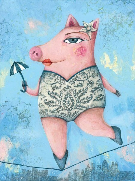 Веселый поросенок