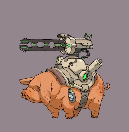 Свинья киборг