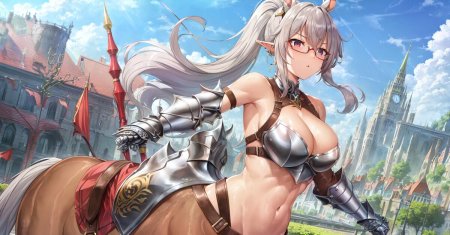 Девушка кентавр нейросеть