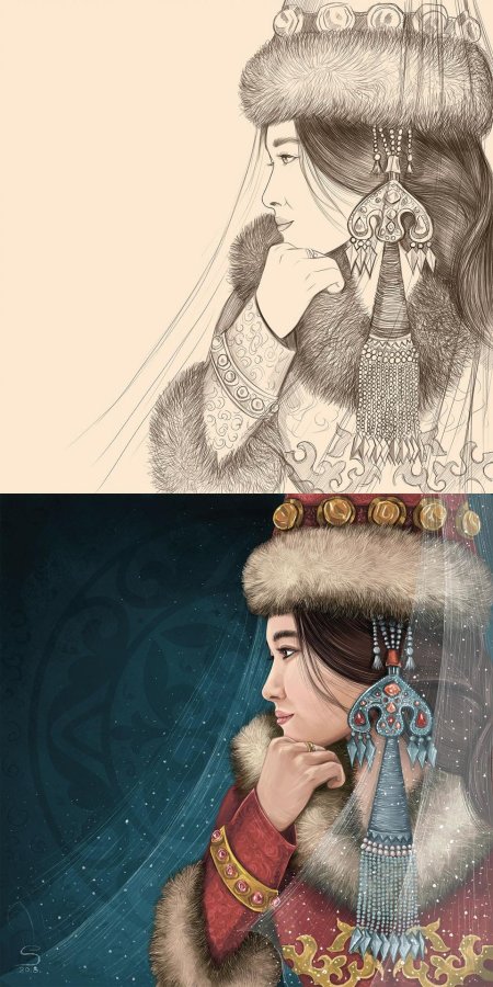 Девушка казашка