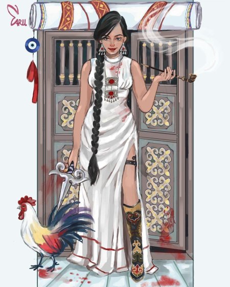 Девушка иллюстрация