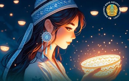 Казахская девушка арт