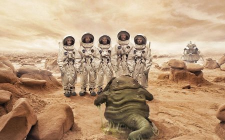 Космонавт на другой планете