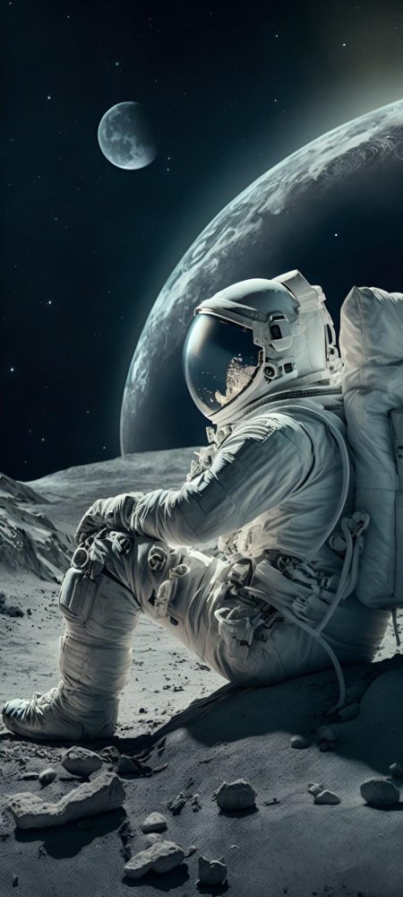 Астронавт на луне