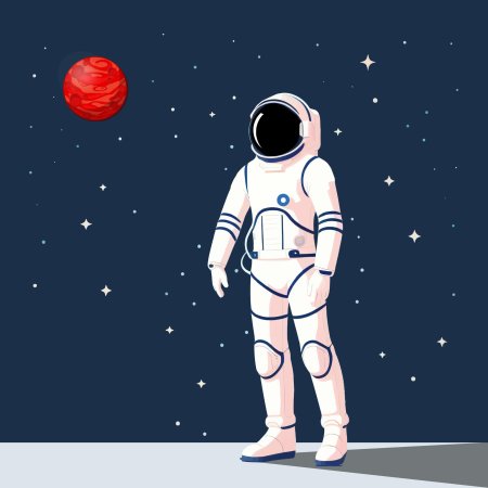 Космонавт в скафандре