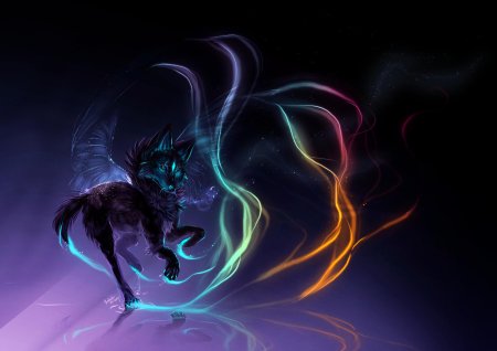 Демон фамильяр волк