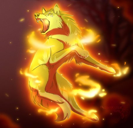 Волк огненный