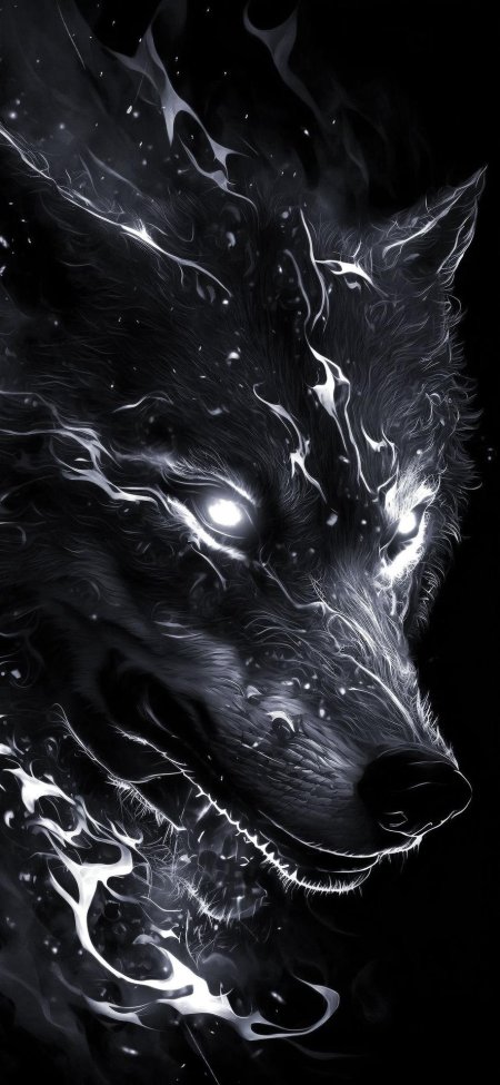 Теневой волк арт