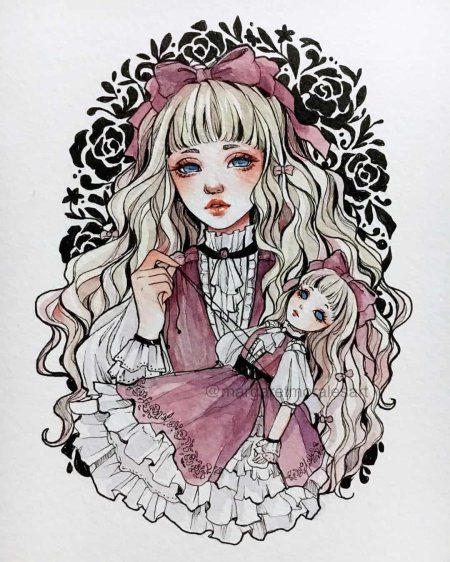 Фарфоровая кукла арт