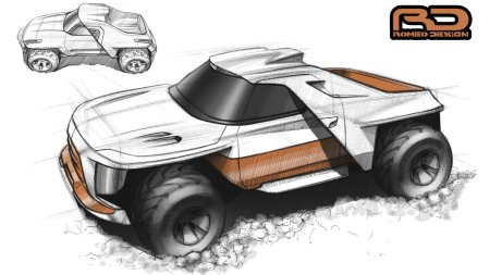 Концепт-скетчи вездеходов