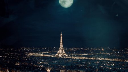 Эйфель башня ночью