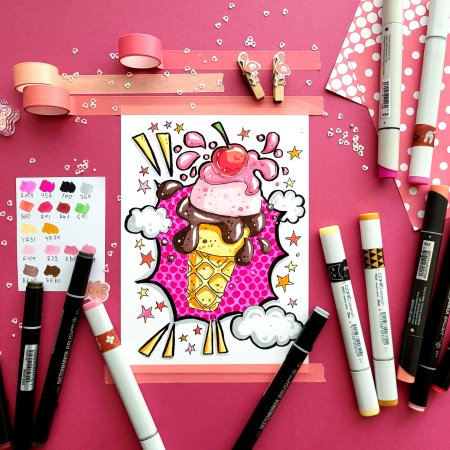 Скетчинг маркерами