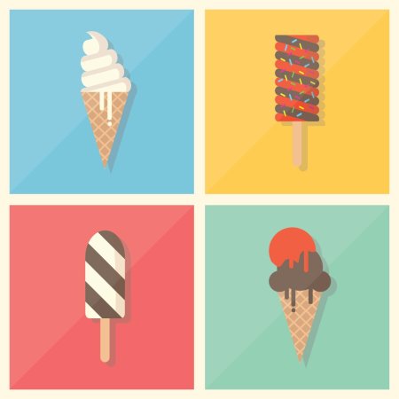 Мороженое рожки