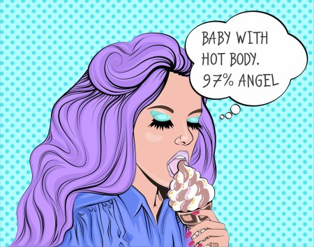 Девушки поп арт