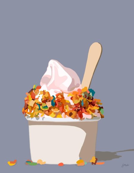 Мороженое арт