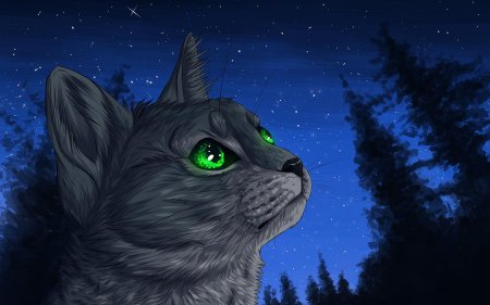 Синяя звезда коты воители арт